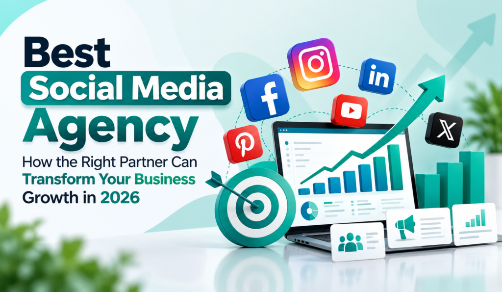 Best social media agency helping businesses achieve growth through social media marketing, analytics, and digital strategy